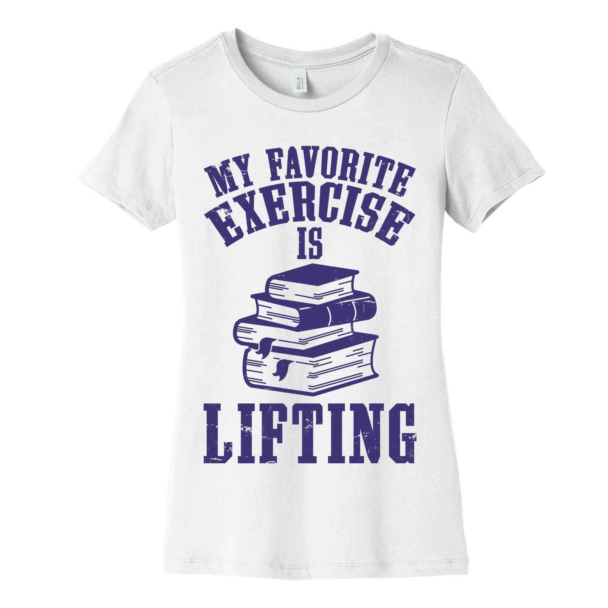 My Favorite Exercise is Lifting Books Women's Cotton Tee